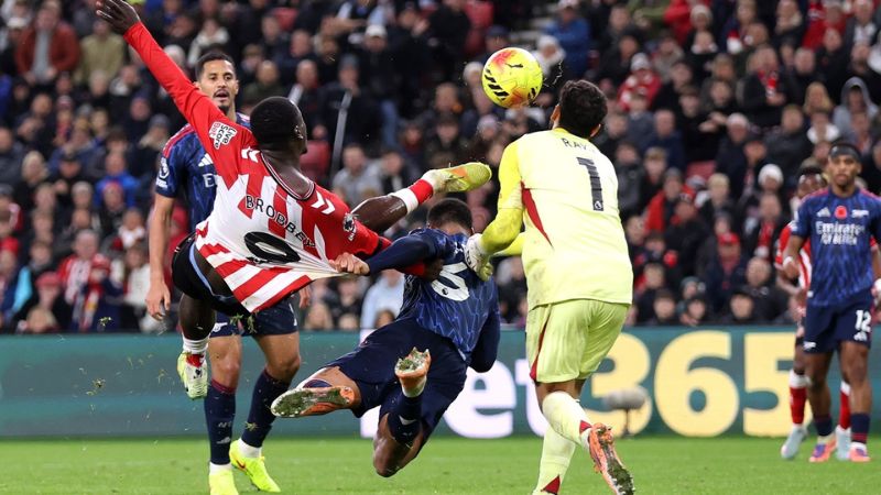 Bảng tỷ lệ kèo trận Arsenal vs Sunderland